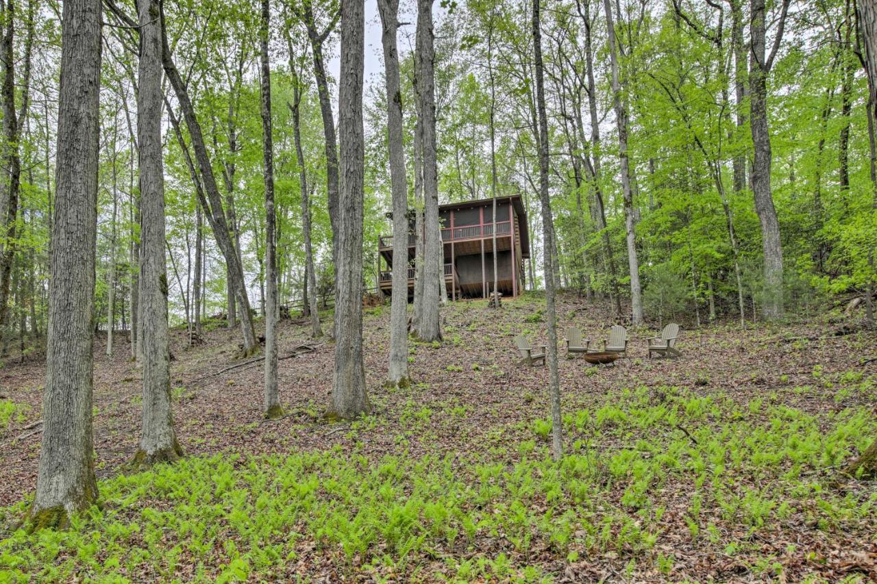 Peaceful Blue Ridge Cabin With Decks And Fire Pit Экстерьер фото
